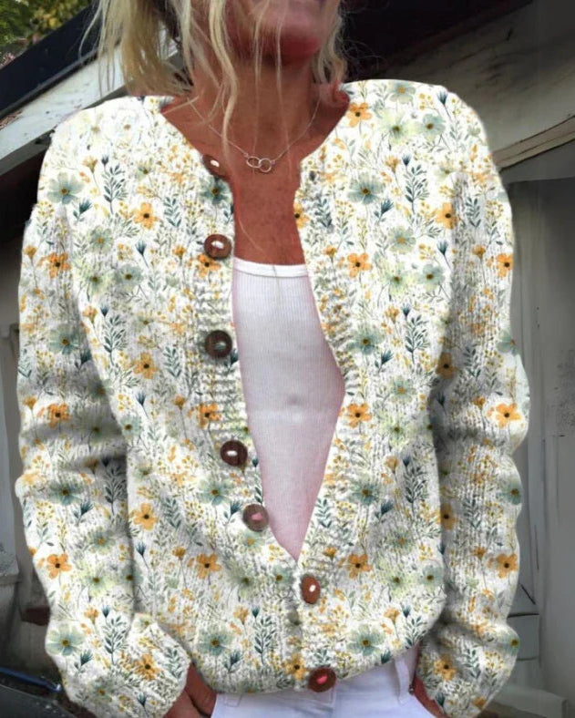 Mina™ | Gilet Fleuri Intemporel