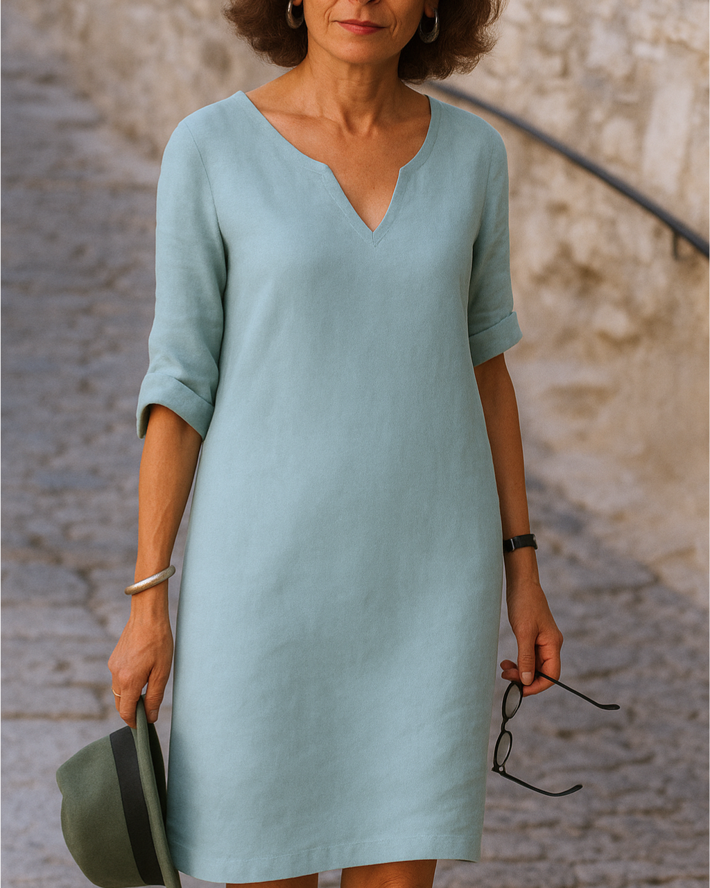 Noémie™ | Élégante robe à col en V