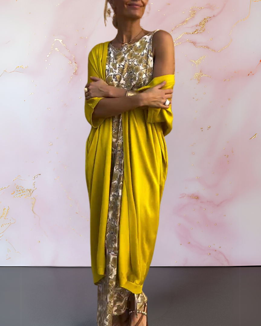 Julora™ | Robe élégante avec gilet
