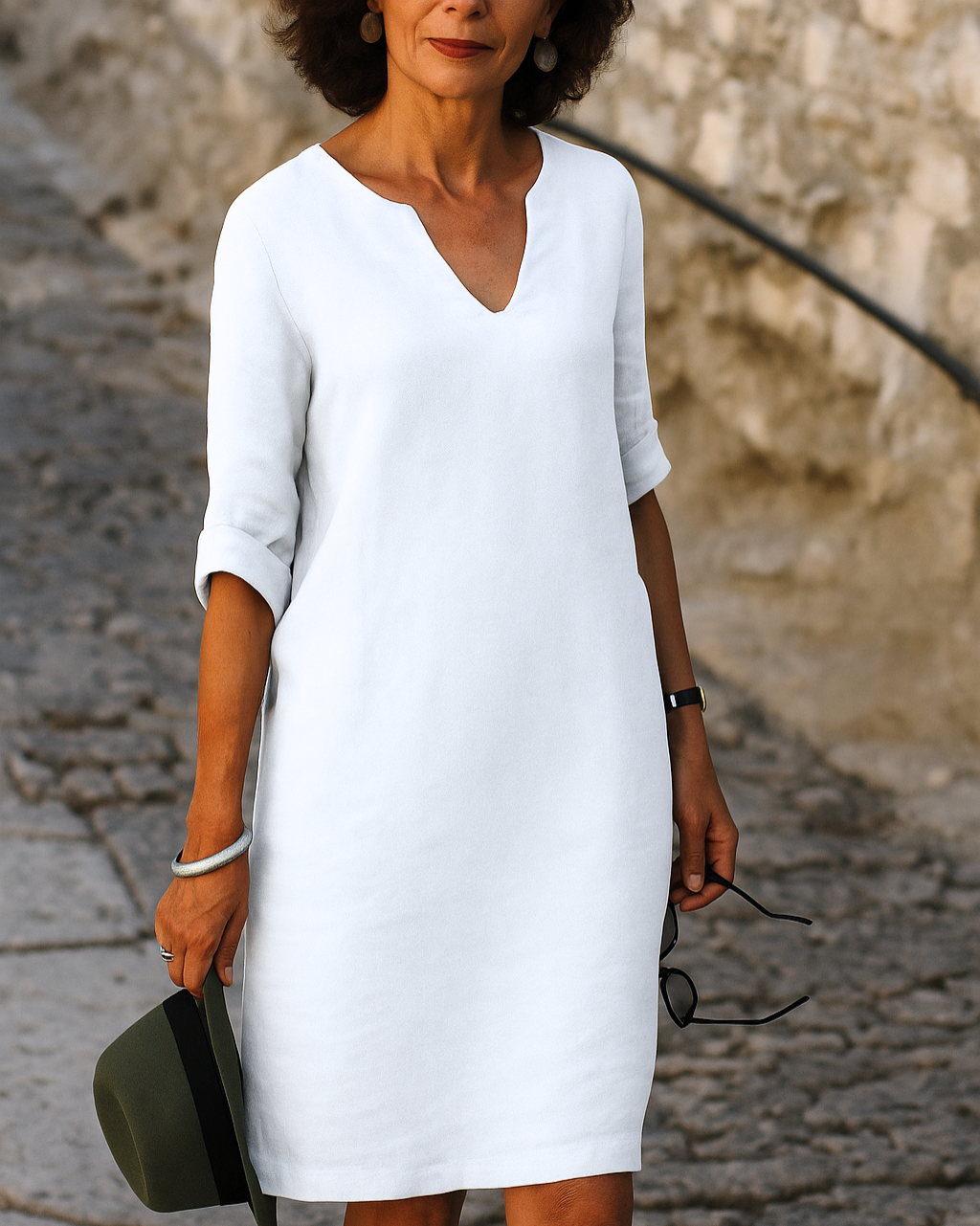 Noémie™ | Élégante robe à col en V