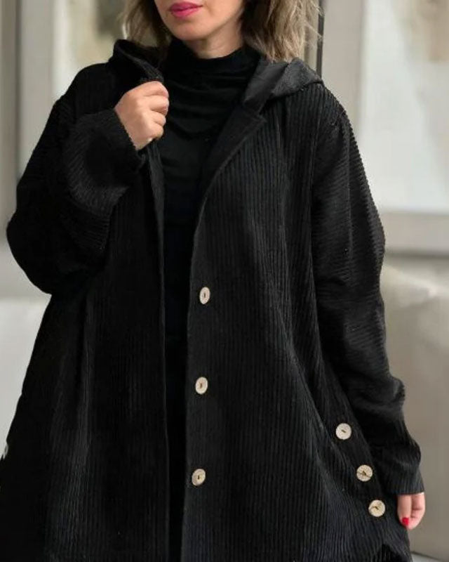 Sienna | Veste à capuche en velours confortable pour l’automne