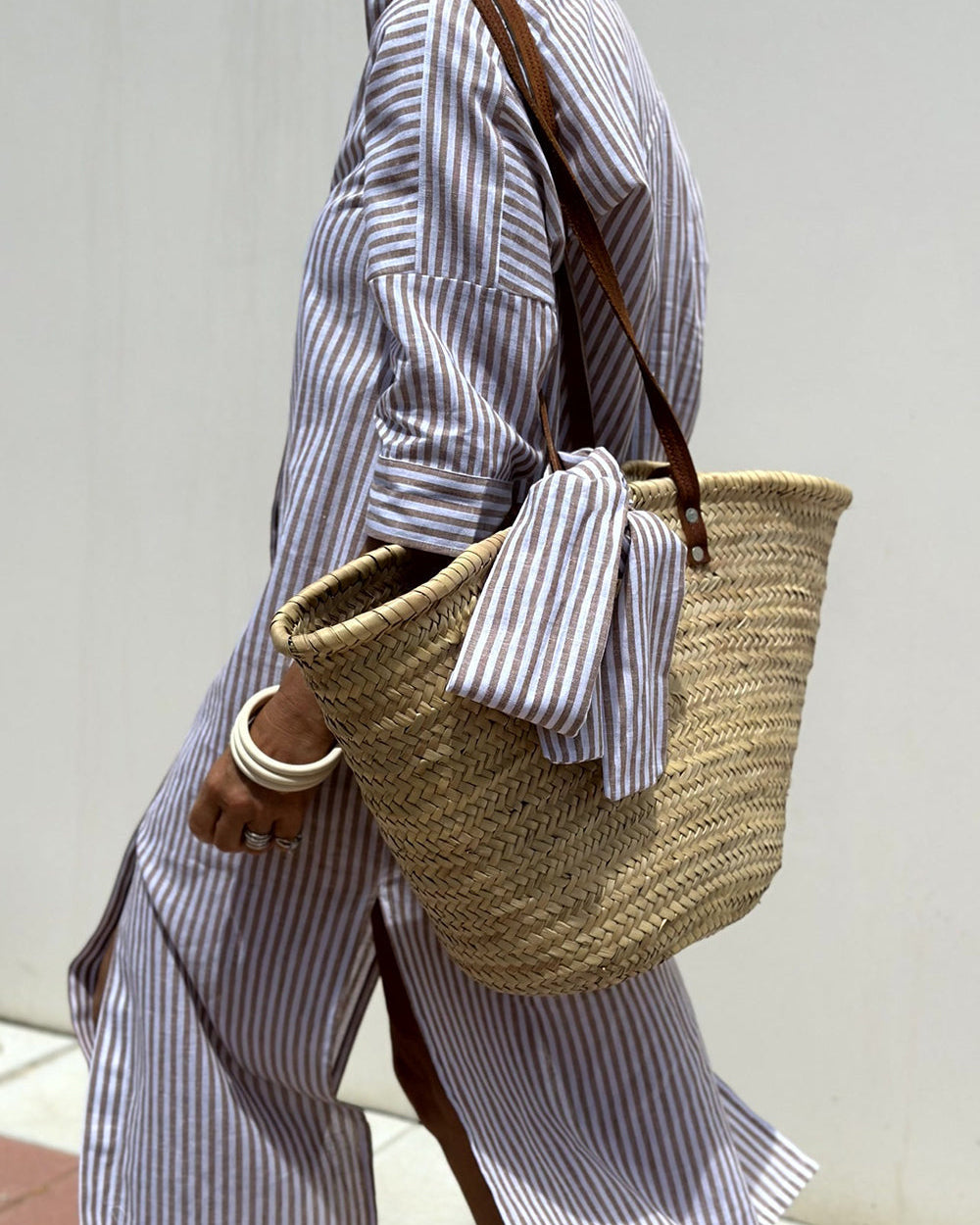 Sophia™ | Robe chemisier élégante à rayures