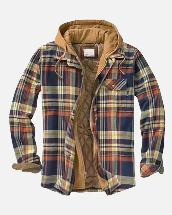 Alain | Gilet patchwork à motif à carreaux