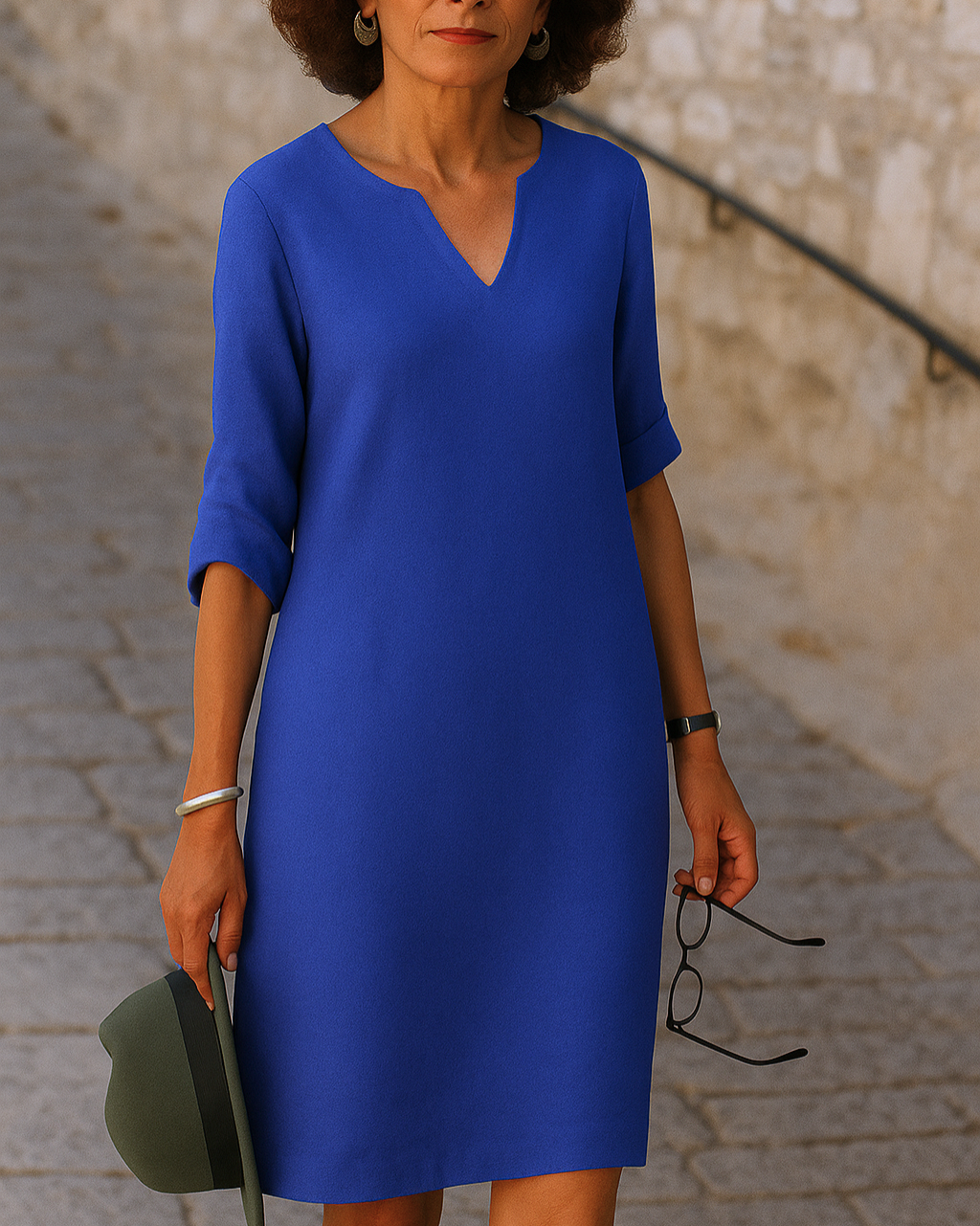 Noémie™ | Élégante robe à col en V