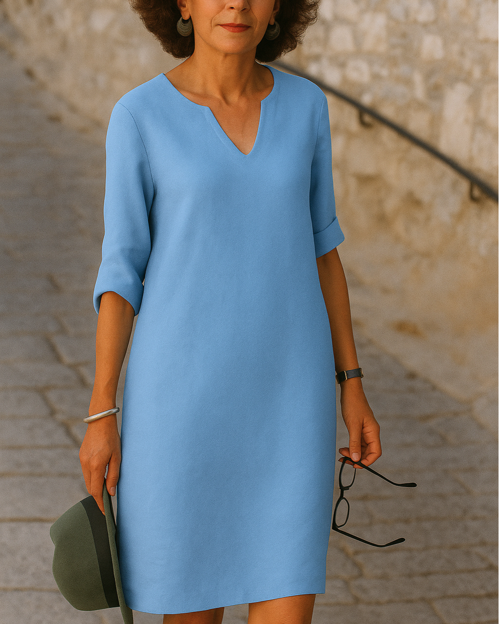 Noémie™ | Élégante robe à col en V