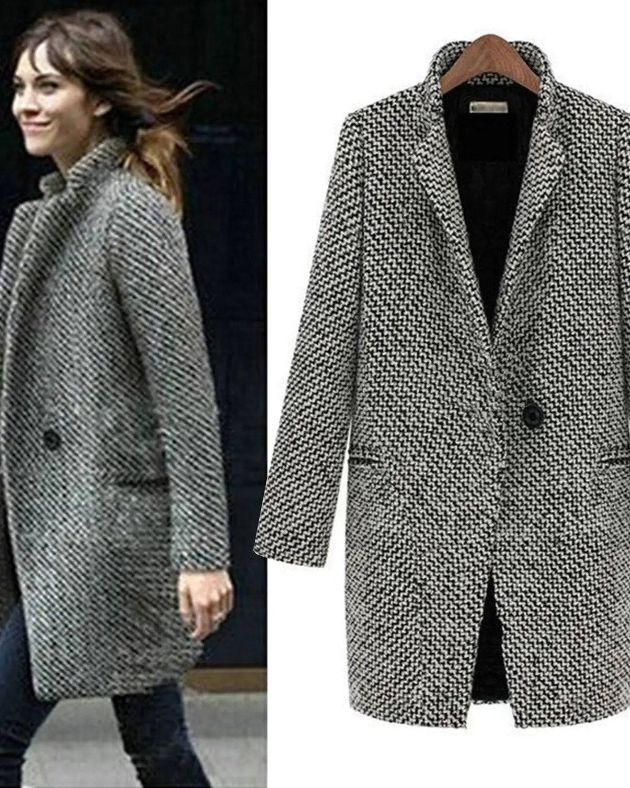 Mira™ | Manteau Long en Laine