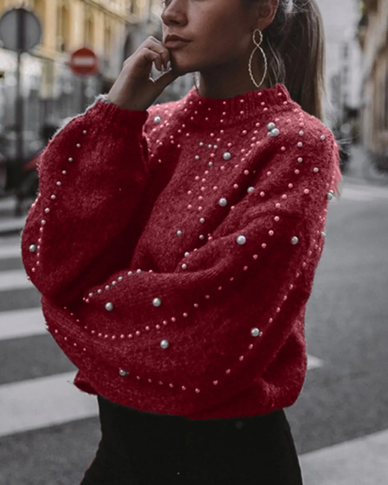 Chic Oversize | Pull oversize en maille – Maille féminine raffinée