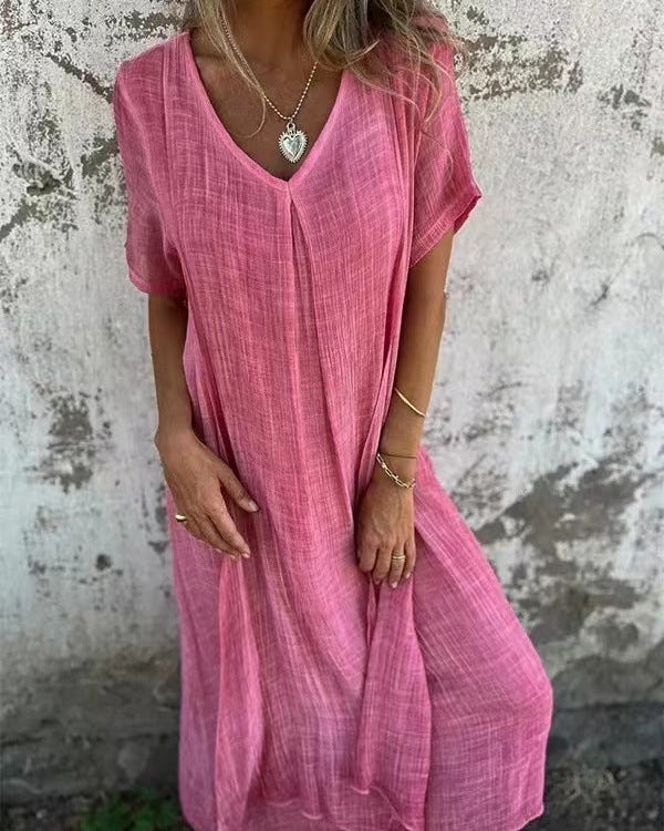 Ria™ | Robe confortable avec encolure en V