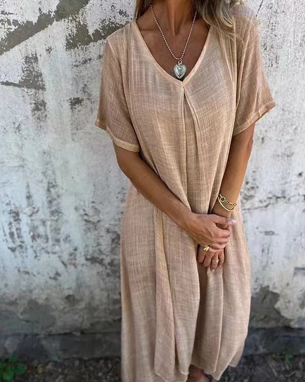 Ria™ | Robe confortable avec encolure en V