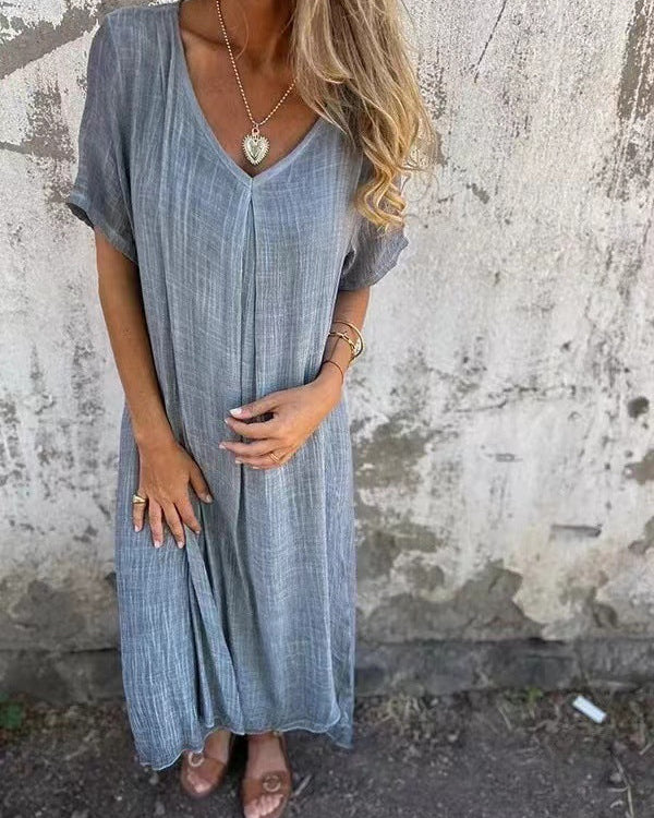 Ria™ | Robe confortable avec encolure en V