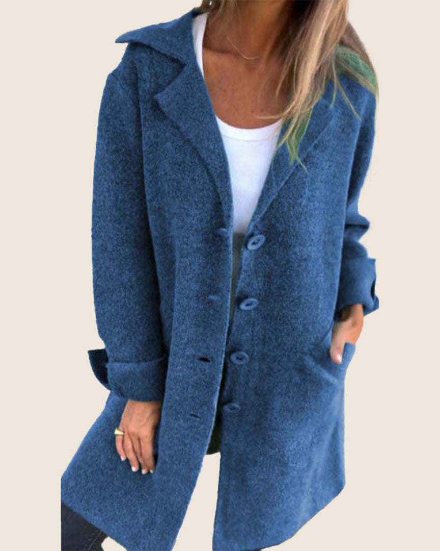 Sofia – Manteau doux à bouton