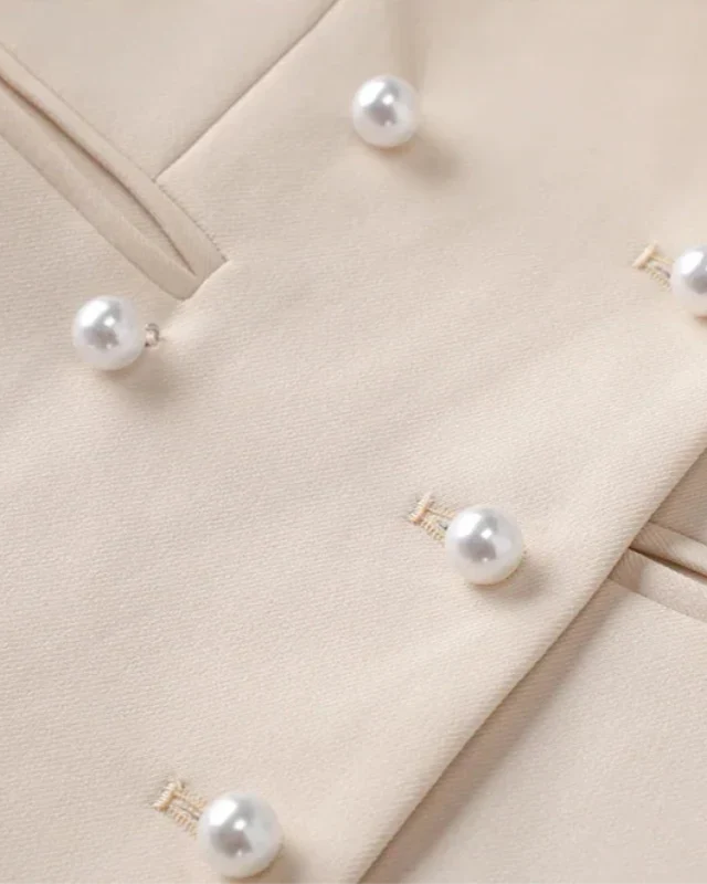 Ghita™ | Blazer Élégant avec Détails Subtils en Perles