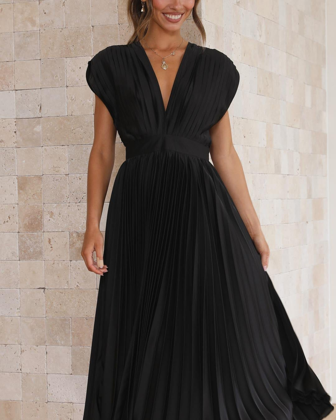 Éternelle™ | Robe Élégante Plissée