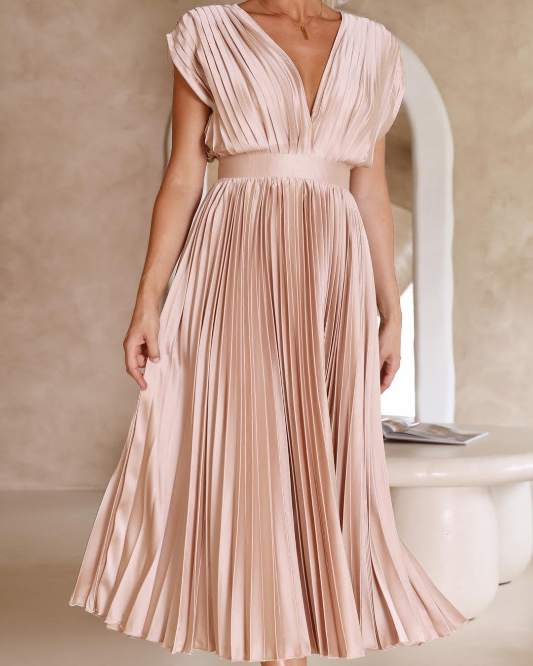 Éternelle™ | Robe Élégante Plissée