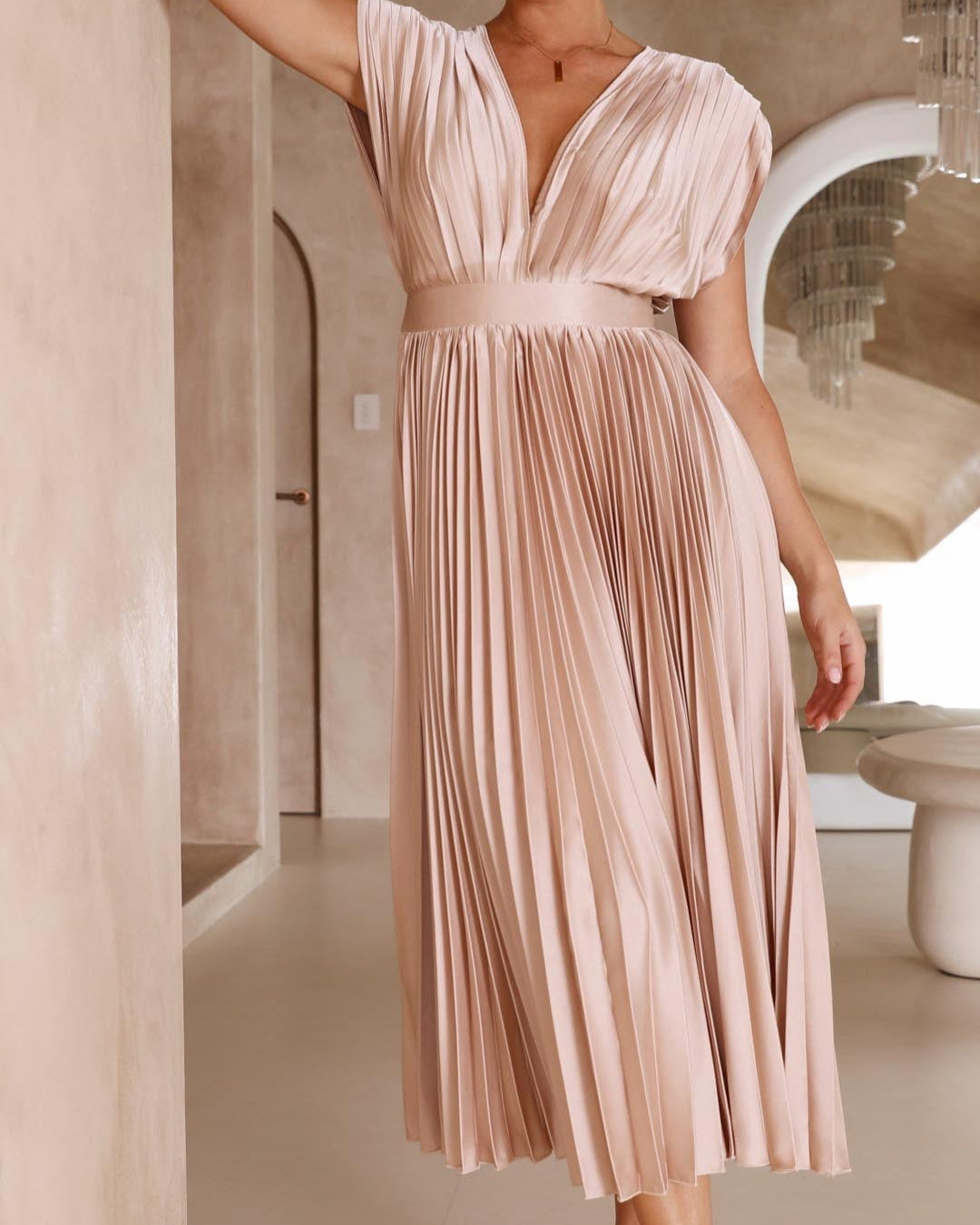 Éternelle™ | Robe Élégante Plissée