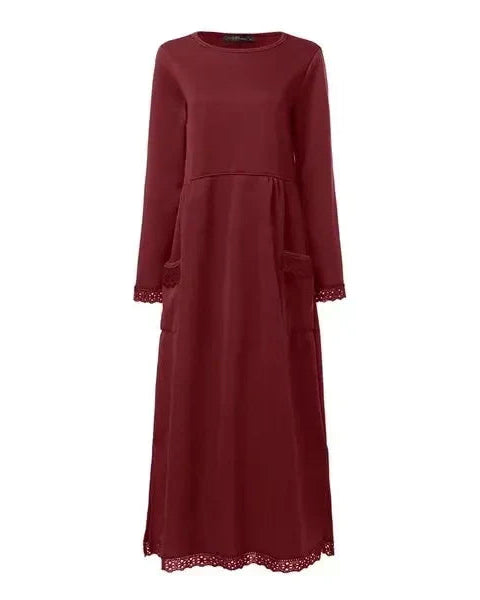 Doris™ | Robe Maxi en laine et coton