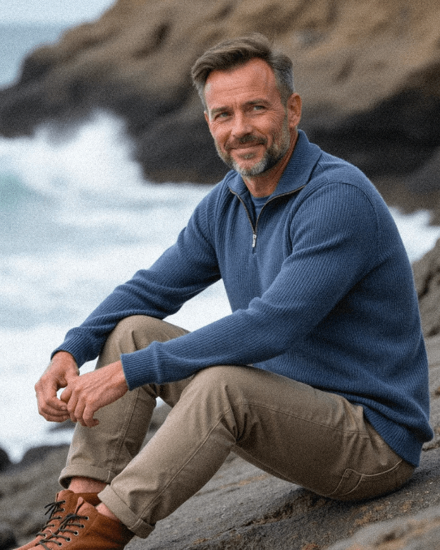 Finn™ | Pull Zippé Tricoté pour Hommes