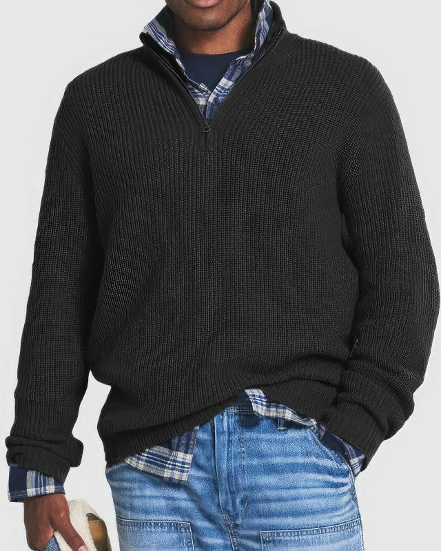 Finn™ | Pull Zippé Tricoté pour Hommes