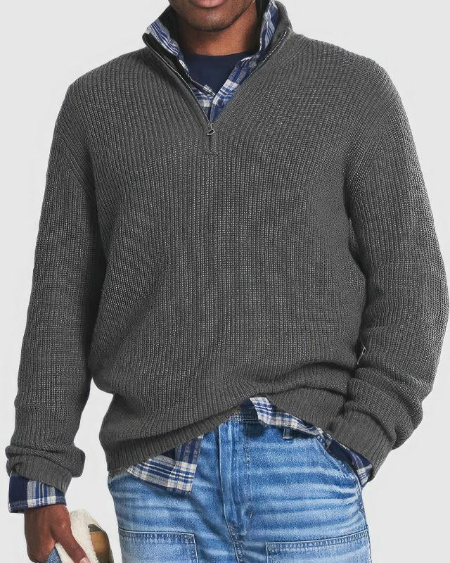 Finn™ | Pull Zippé Tricoté pour Hommes
