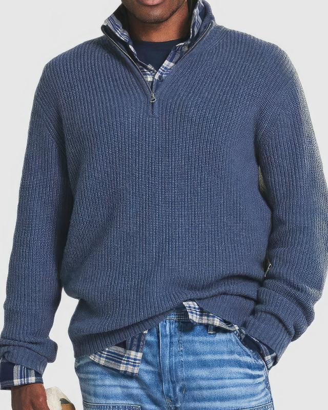 Finn™ | Pull Zippé Tricoté pour Hommes