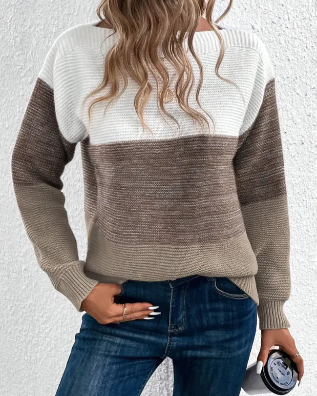 Pull femme en maille tendance – élégant et confortable pour les journées froides