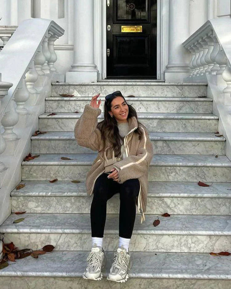 Clémence™ | Veste en polaire teddy