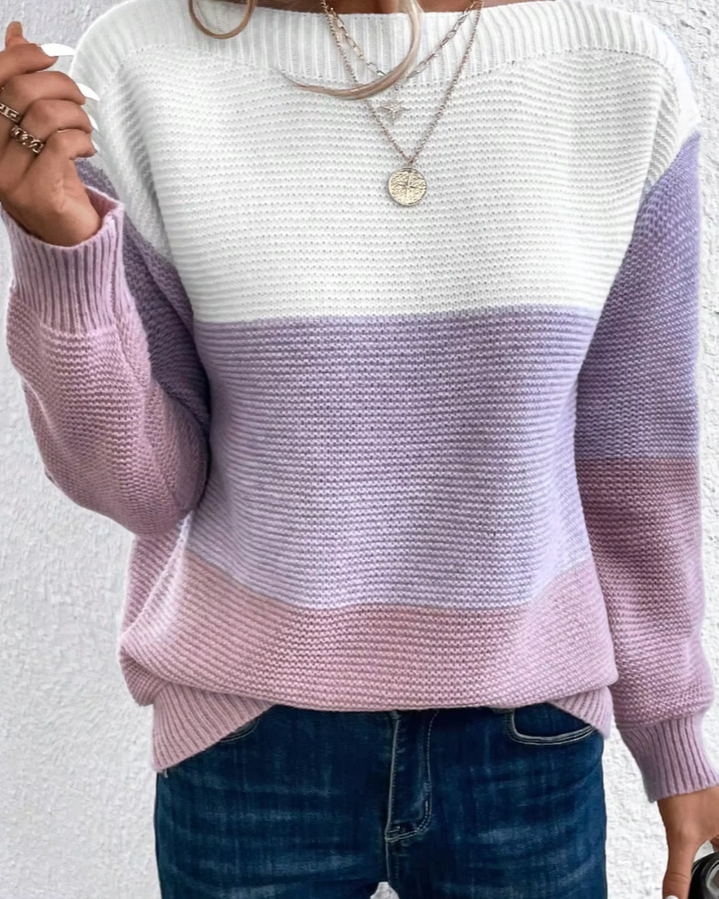 Pull femme en maille tendance – élégant et confortable pour les journées froides