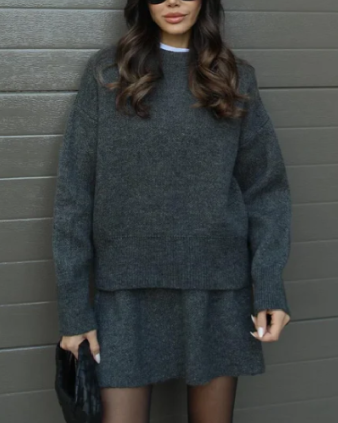 Heidi | Ensemble 2 pièces élégant – pull & jupe