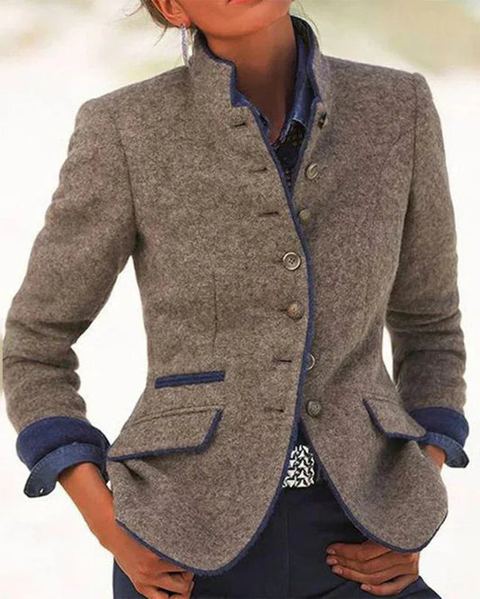 NoirBelle™ | Gilet élégant à col montant