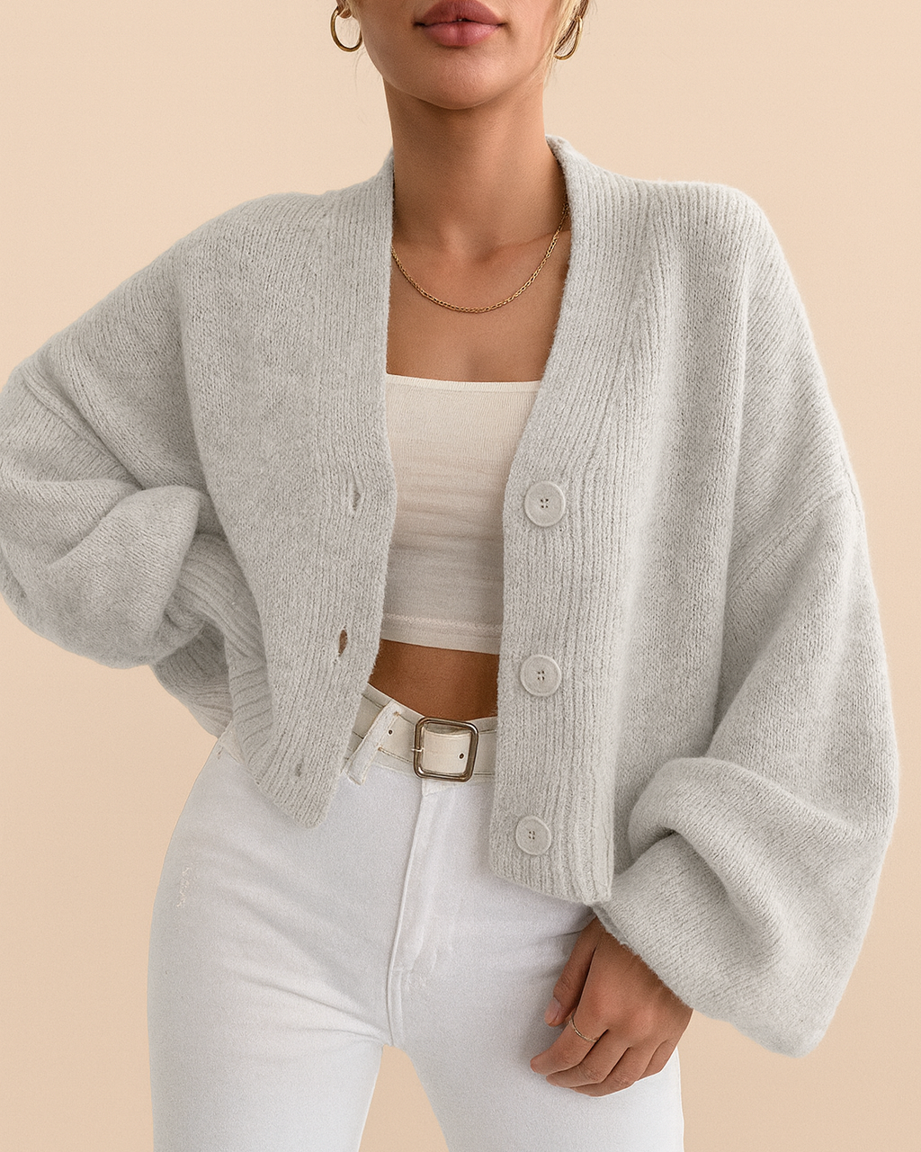 Maya – Gilet court en maille