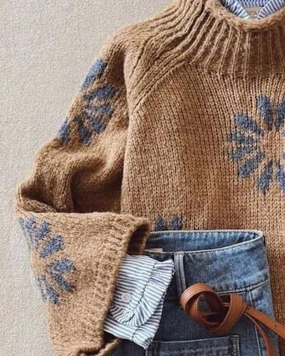 Camomile — Pull Fleuri Doux et Élégant