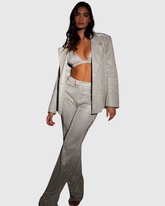 Delphine | Ensemble Luxe Pailleté – Trois Pièces