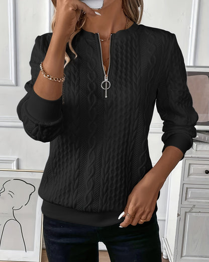 Élise Zip - pull confortable et polyvalent pour tous les jours