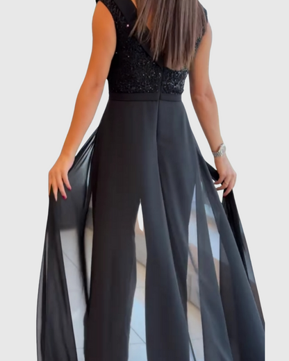 Liliane | Combinaison de Soirée Sans Manches