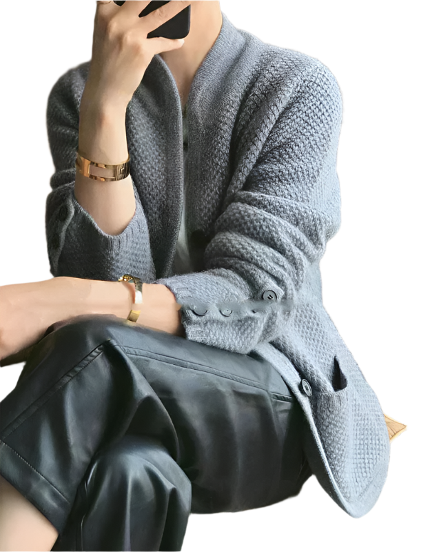 Camille – Manteau Femme Structuré en Mélange de Laine