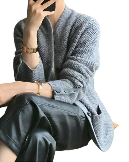 Camille – Manteau Femme Structuré en Mélange de Laine