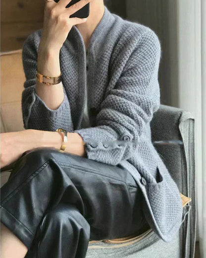 Camille – Manteau Femme Structuré en Mélange de Laine