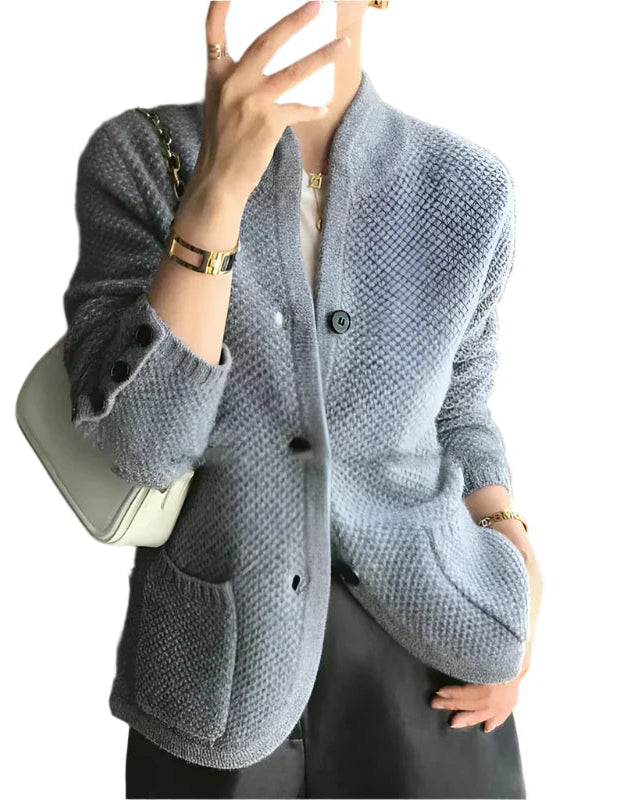 Camille – Manteau Femme Structuré en Mélange de Laine