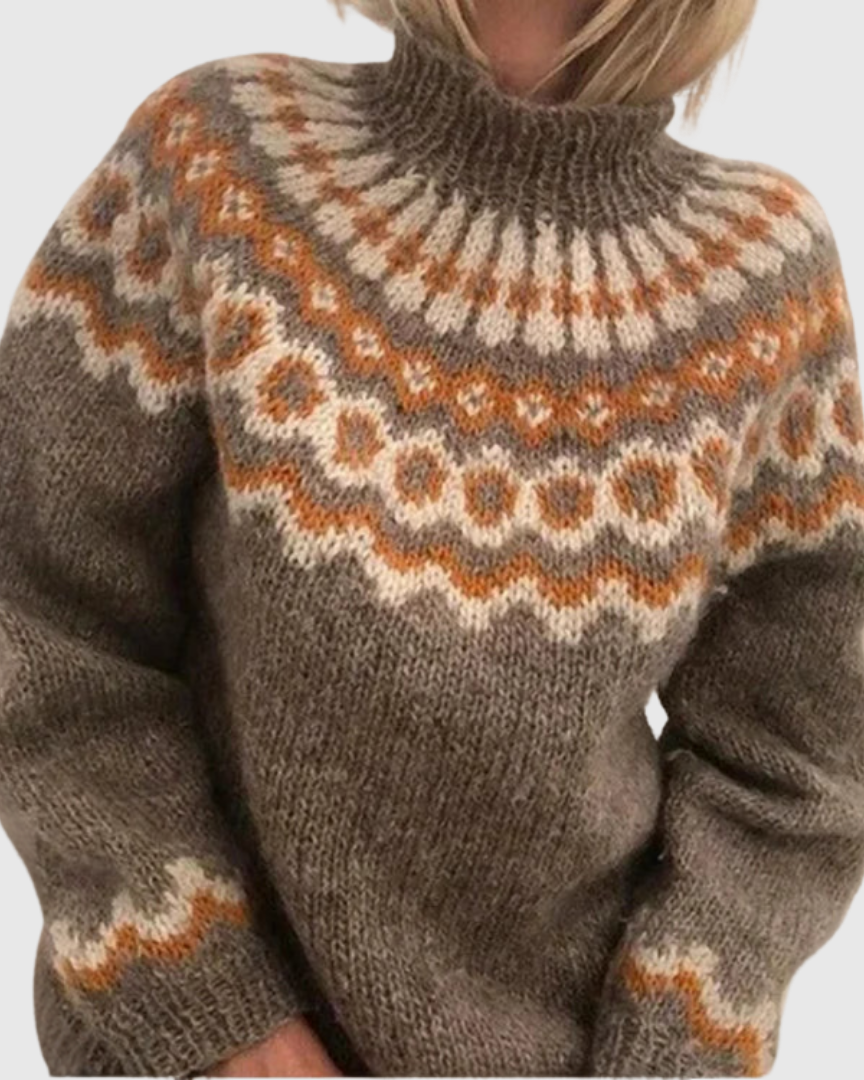 Aldira | Pull à Col Roulé en Maille Douce