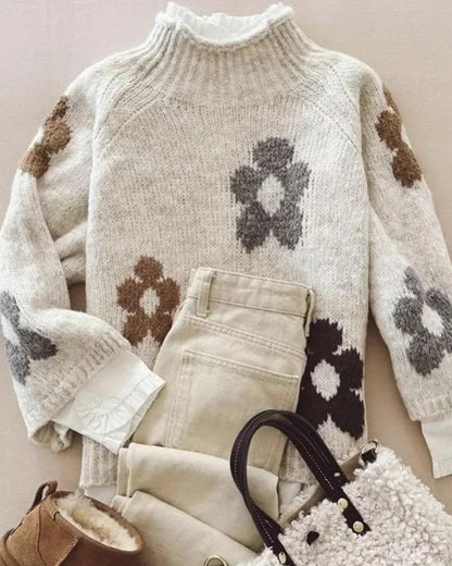 Camomile — Pull Fleuri Doux et Élégant