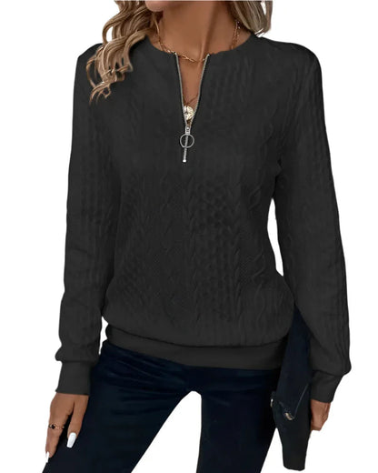 Élise Zip - pull confortable et polyvalent pour tous les jours