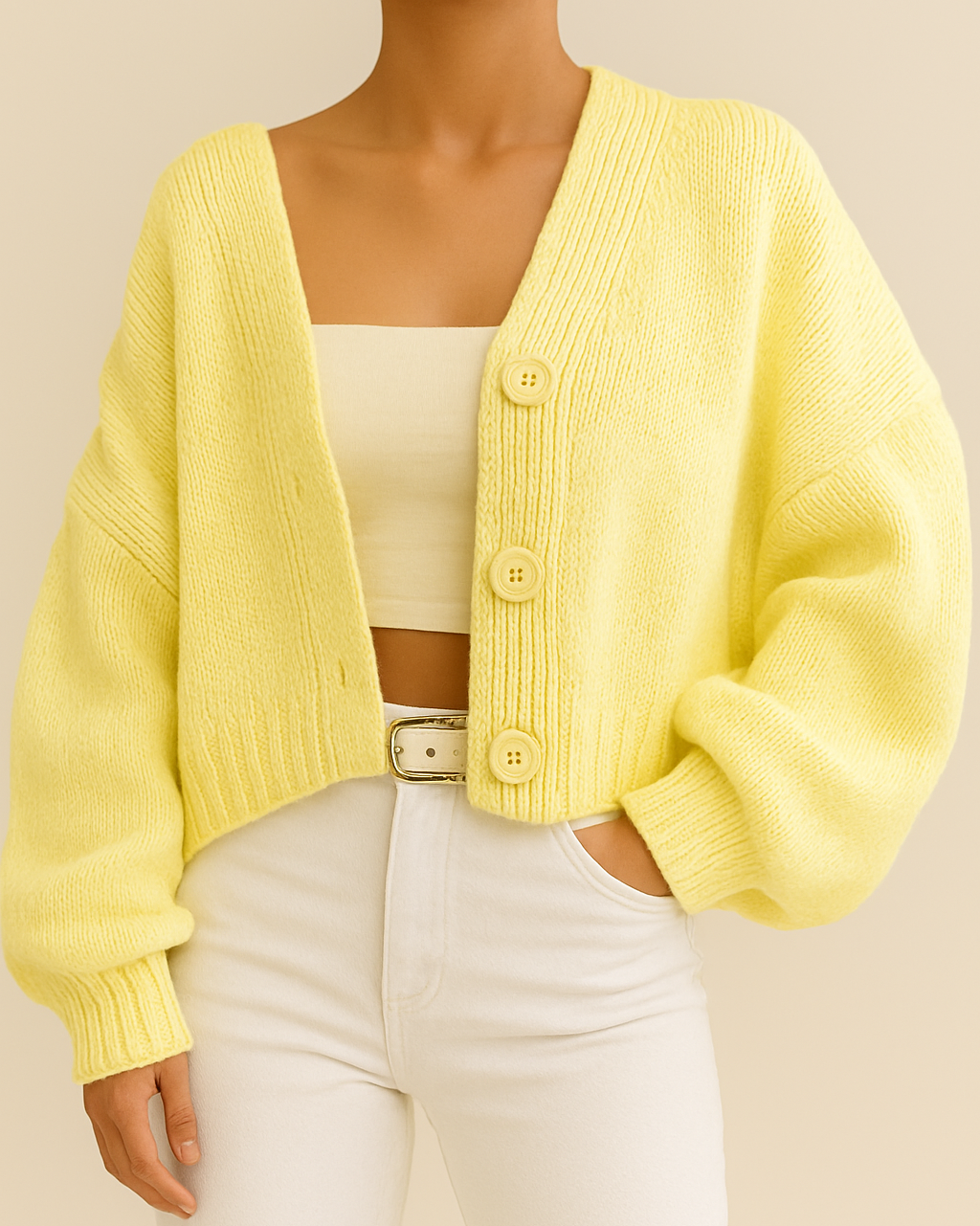 Maya – Gilet court en maille