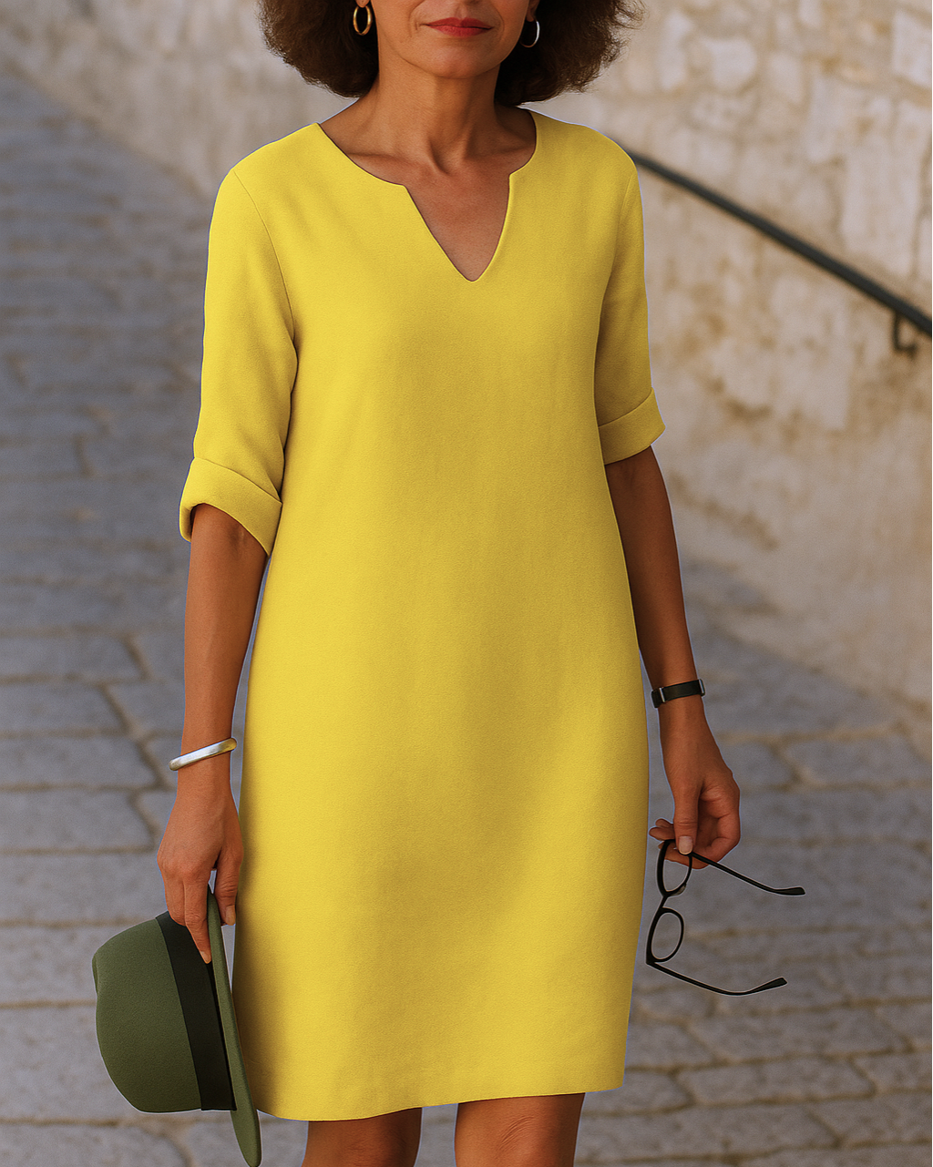 Noémie™ | Élégante robe à col en V