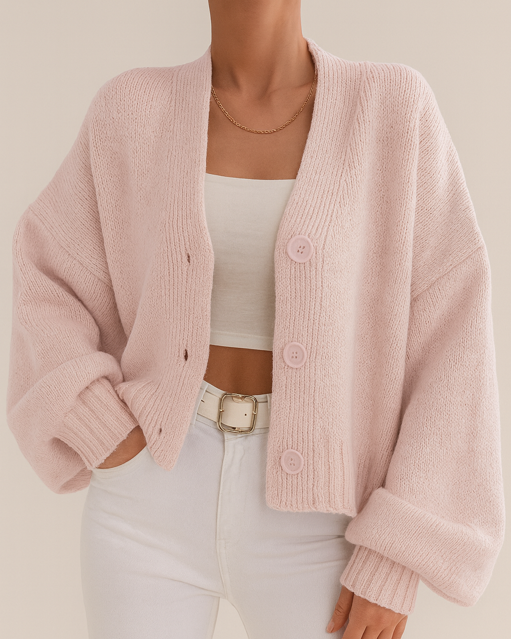 Maya – Gilet court en maille