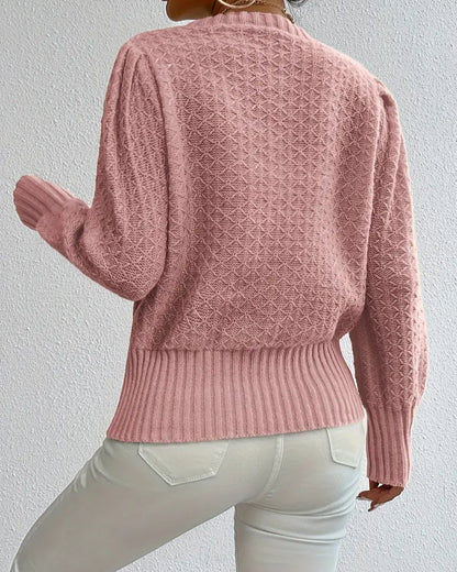 Pull Camille |  Pull en maille tendance pour femme – élégant avec manches bouffantes