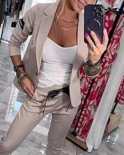 Sophie™ | ensemble blazer et pantalon décontracté pour femme