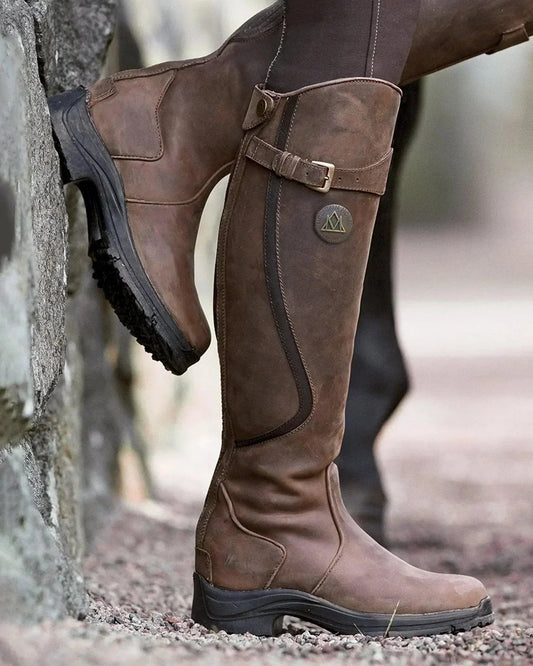 Maeve | Bottes d’Équitation en Cuir Imperméable