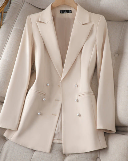 Ghita™ | Blazer Élégant avec Détails Subtils en Perles