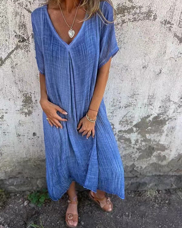 Ria™ | Robe confortable avec encolure en V