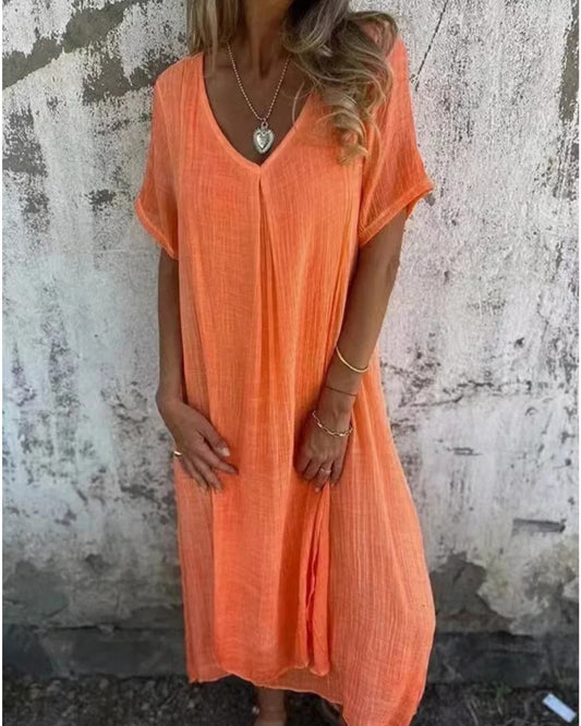 Ria™ | Robe confortable avec encolure en V
